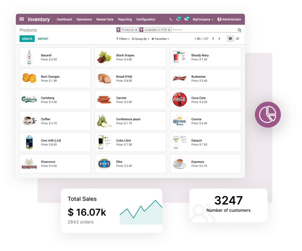 Interface Odoo